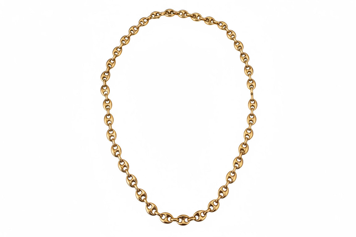 14k Puffy Mariner Chain
