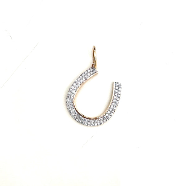 Horseshoe Pave Charm