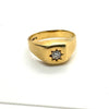 Vintage 18k Single Diamond Ring