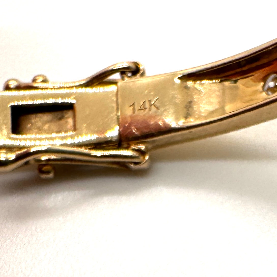 PC Gold and Diamond Starburst Bangle