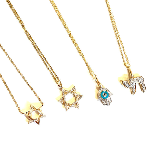 Jewish Symbol Necklaces