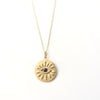 Large Evil Eye Gold Coin Necklace