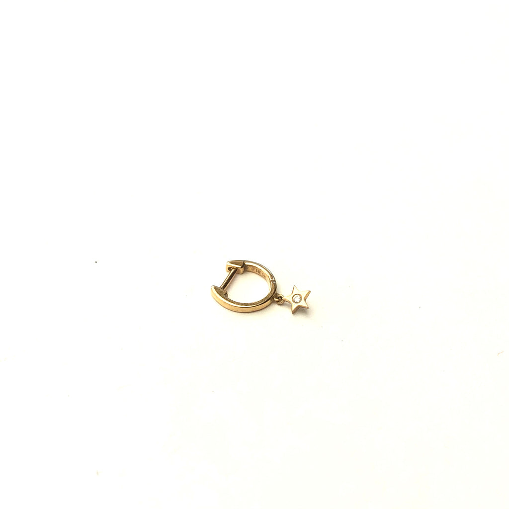 Dangling Star Huggie - SINGLE
