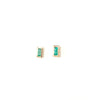 Emerald Baguette Earrings - PAIR