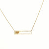GOLD AND DIAMOND PLATE NECKLACE
