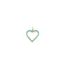 Turquoise Heart Charm