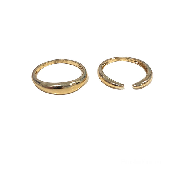 Stacking Gold Rings