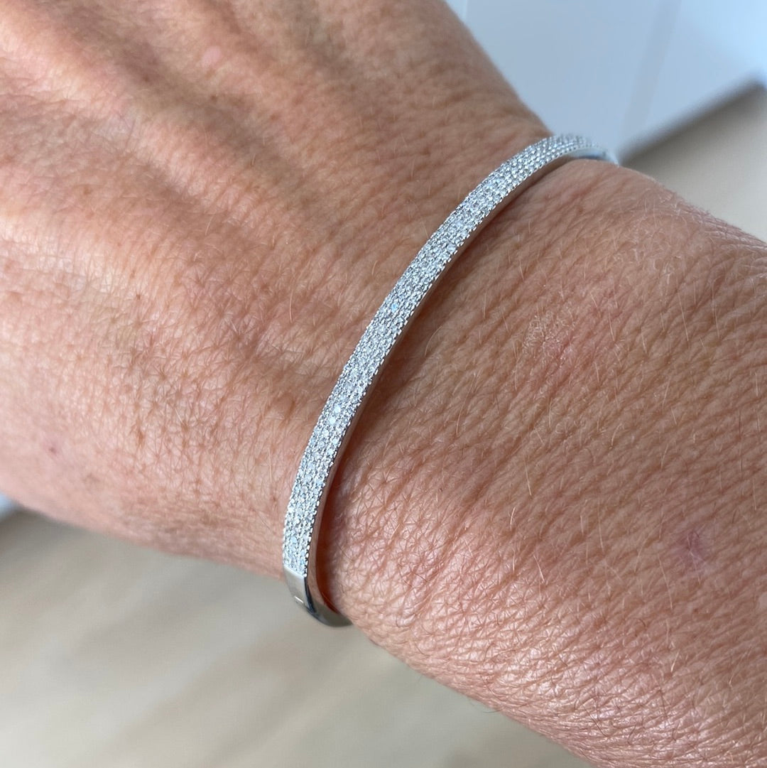 Pave Diamond Classic Bangle