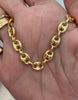 Puffed Mariner gold chain necklace