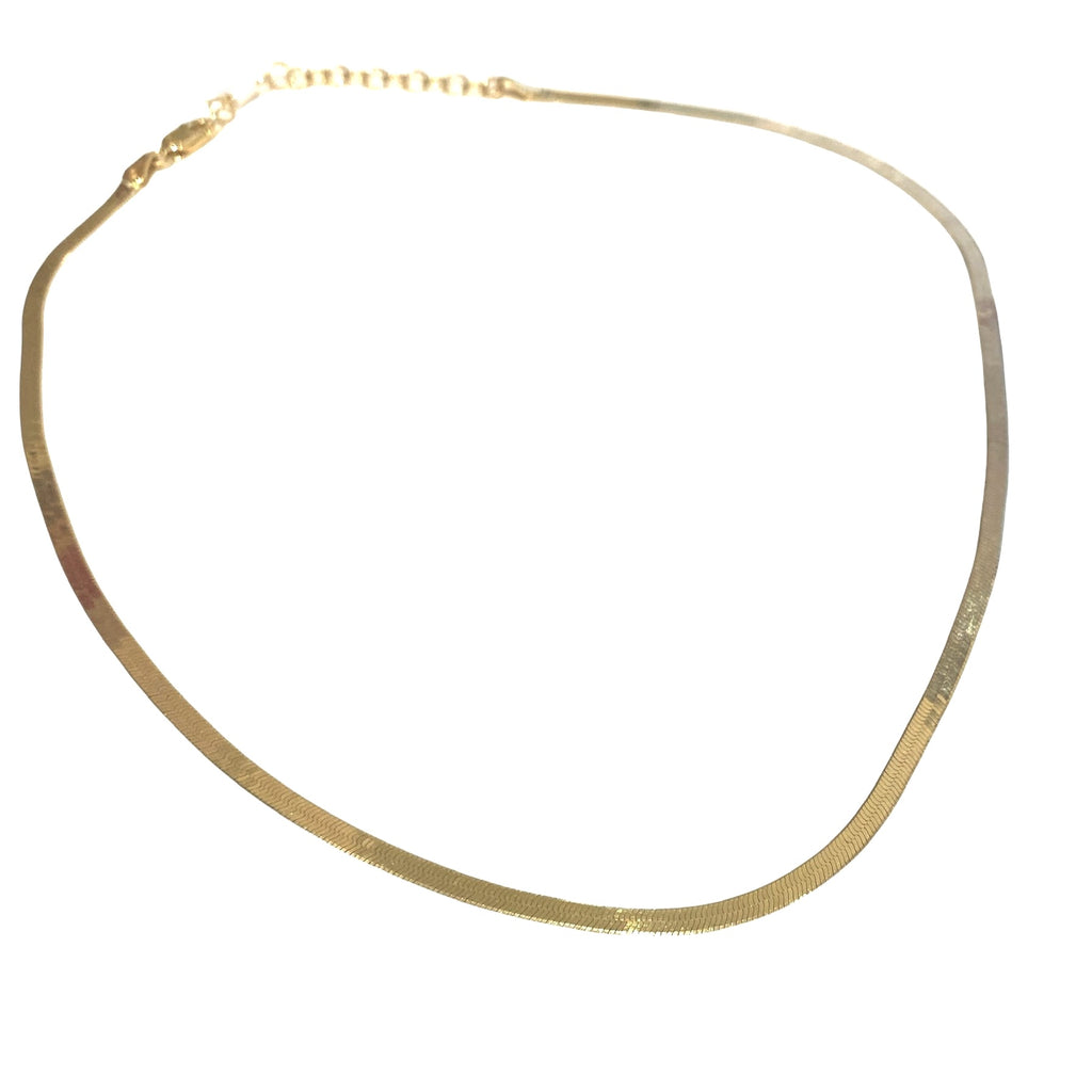 Herringbone 14k Gold Chain