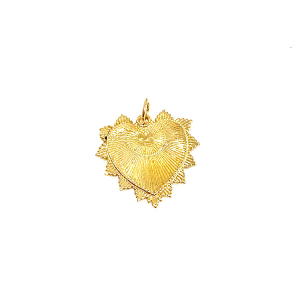 Throw Back Gold Heart Charm