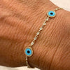 Five Round Evil Eye Bracelet