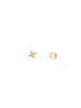 XO Gold and Diamond Earrings - PAIR