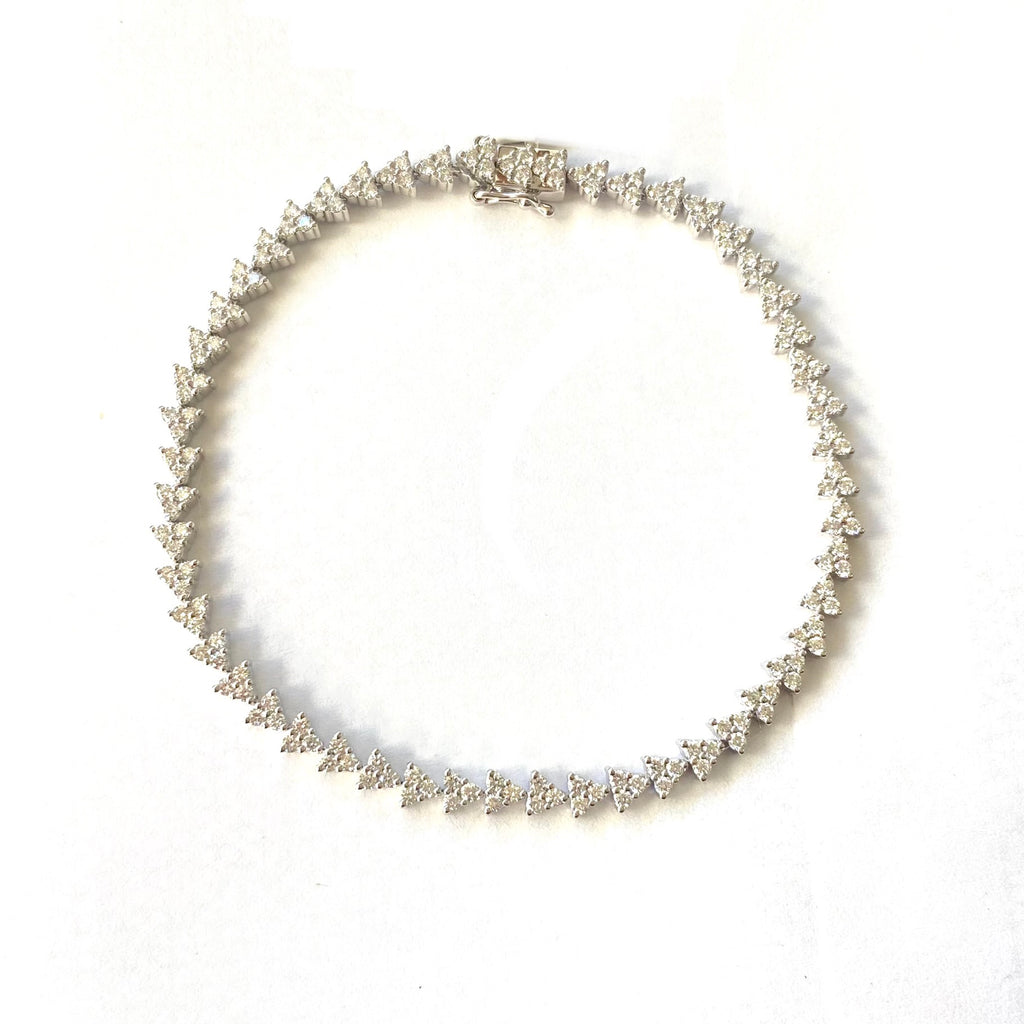 Triangle Diamond Tennis Bracelet